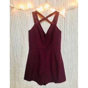 Maroon romper